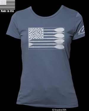 W's Fly Oar Flag Organic SS Tee