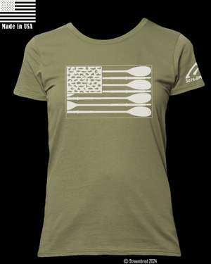 W's Fly Oar Flag Organic SS Tee